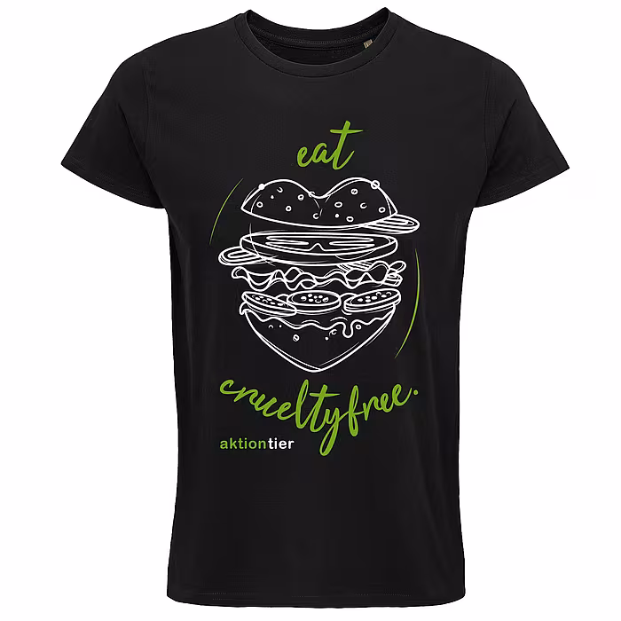 Unisex Rundhals T-Shirt – Motiv "Eat Cruelty Free"