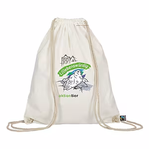 Turnbeutel – Motiv: "Taube " – Farbe: "Natur"