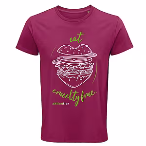 Unisex Rundhals T-Shirt – Motiv "Eat Cruelty Free"