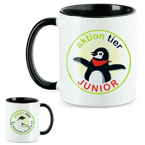 aktion tier Tasse – Motiv "Juniorclub" – Farbe: "Schwarz"