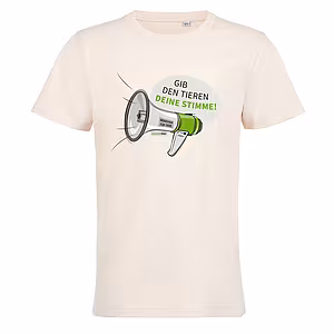 Kinder Rundhals T-Shirt - Motiv "Megaphon", Farbe: Pale Pink