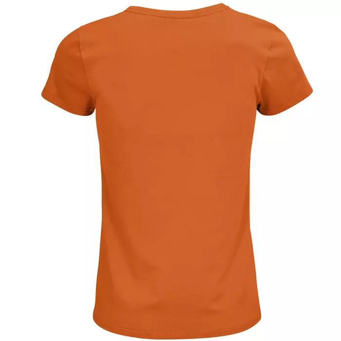 Damen Rundhals T-Shirt – Rückansicht - Farbe "Orange" (400)