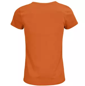 Damen Rundhals T-Shirt – Rückansicht - Farbe "Orange" (400)