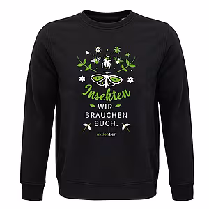 Unisex-Sweatshirt – Motiv "Insekten wir brauchen euch -Schmetterling" 