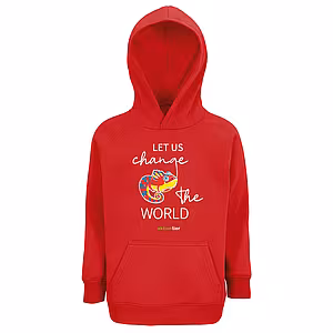 Kinder Hoodie - Motiv "Chamäleon", Farbe: Rot