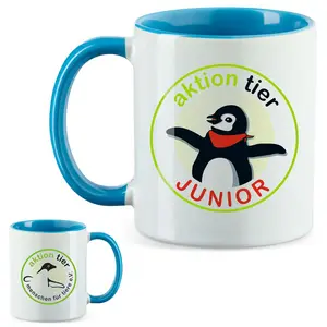 aktion tier Tasse – Motiv "Juniorclub" – Farbe: "Hellblau"