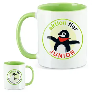 aktion tier Tasse – Motiv "Juniorclub" – Farbe: "Hellgrün"