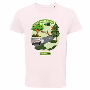 Unisex Rundhals T-Shirt – Motiv "Eichhörnchenseil" 
