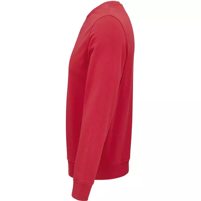 Sweatshirt Rundhals – Seitenansicht – Farbe "Rot" (145) 