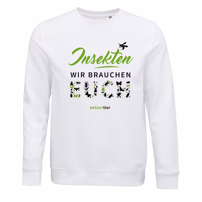 Unisex Sweatshirt – Motiv "Insekten wir brauchen euch"