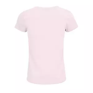 Damen Rundhals T-Shirt - Rückansicht - Farbe "Pale Pink" (141)