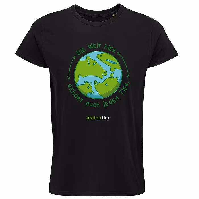 Unisex Rundhals T-Shirt – Motiv "Weltkugel"