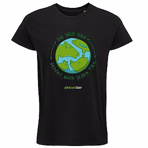 Unisex Rundhals T-Shirt – Motiv "Weltkugel"