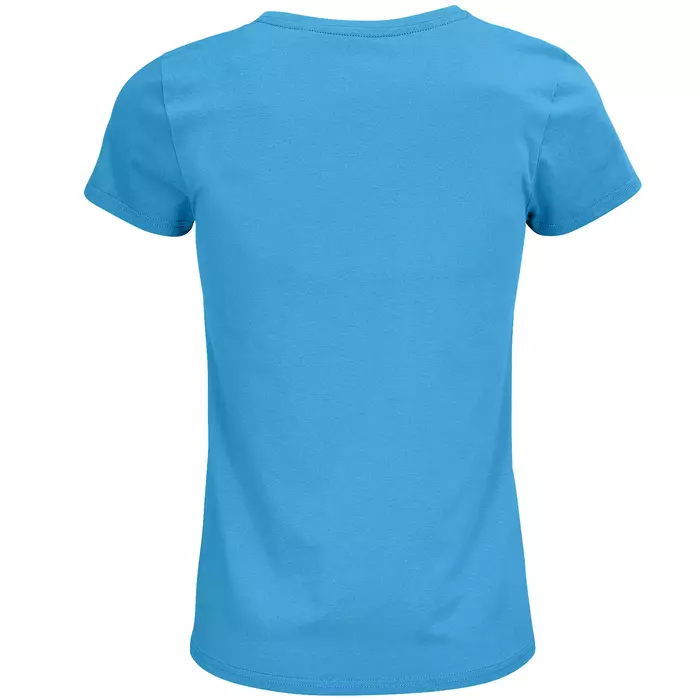 Damen Rundhals T-Shirt – Rückansicht - Farbe "Aqua" (321)