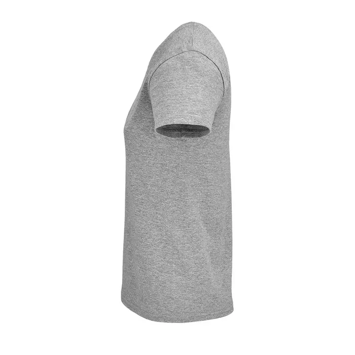 Herren Rundhals T-Shirt – Seitenansicht – Farbe "Grey Melange" (350)