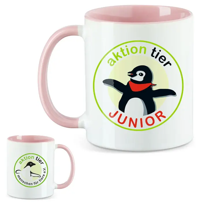 aktion tier Tasse – Motiv "Juniorclub" – Farbe: "Rosa" aktion tier Tasse – Motiv "Juniorclub" – Farbe: "Rosa"