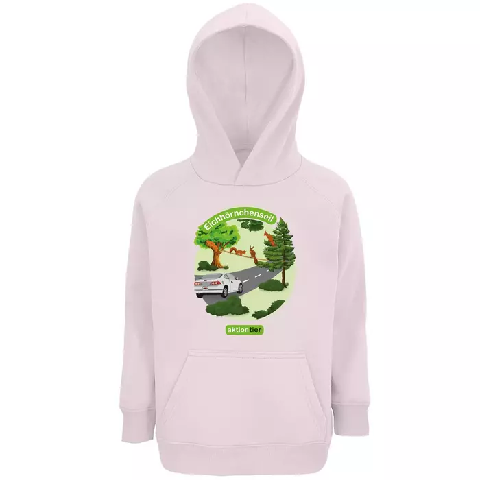 Sweatshirt mit Kapuze - Motiv "Eichhoernchenseil" - Farbe: "Pale Pink" (141) Sweatshirt mit Kapuze - Motiv "Eichhoernchenseil" - Farbe: "Pale Pink" (141)