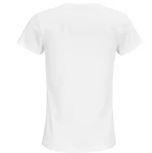 Damen Rundhals T-Shirt – Rückansicht – Farbe "White" (102)