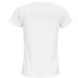 Damen Rundhals T-Shirt – Rückansicht – Farbe "White" (102)