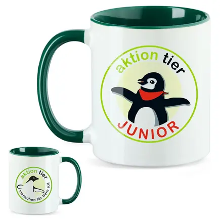 aktion tier Tasse – Motiv "Juniorclub" – Farbe: "Dunkelgrün" 