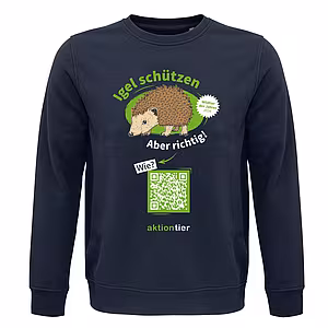 Unisex-Sweatshirt – Motiv "Igel schützen aber richtig"
