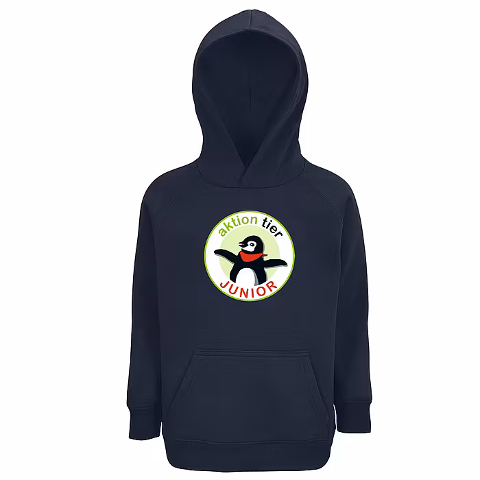 Kinder Hoodie - Motiv "Junior", Farbe: French Navy