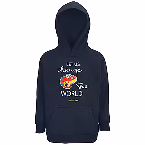 Kinder Hoodie - Motiv "Chamäleon", Farbe: French Navy