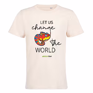 Kinder Rundhals T-Shirt - Motiv "Chamäleon", Farbe: Pale Pink