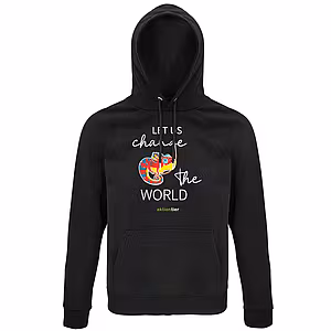 Hoodie – Motiv: "Chamäleon" - Farbe: Deep Black