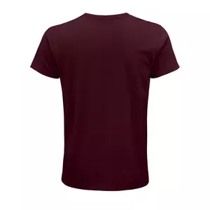 Herren Rundhals T-Shirt – Rückansicht – Farbe Burgunder