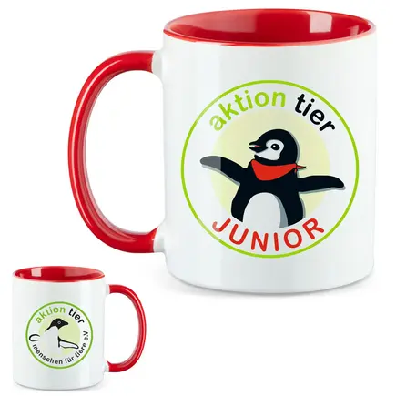 aktion tier Tasse – Motiv "Juniorclub" – Farbe: "Rot"