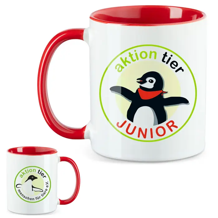 aktion tier Tasse – Motiv "Juniorclub" – Farbe: "Rot" aktion tier Tasse – Motiv "Juniorclub" – Farbe: "Rot"