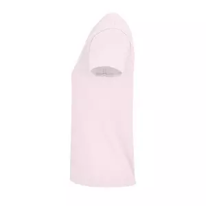 Damen Rundhals T-Shirt – Seitenansicht -  Farbe "Pale Pink" (141)