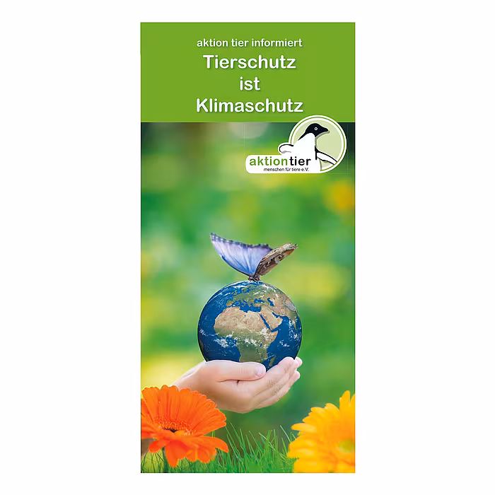  aktion tier Flyer "Tierschutz ist Klimaschutz" 