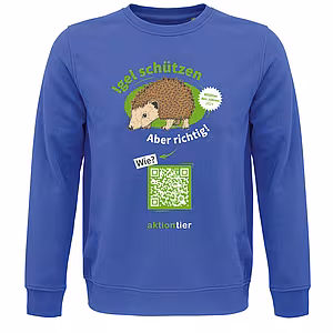 Unisex-Sweatshirt – Motiv "Igel schützen aber richtig"