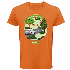 Unisex Rundhals T-Shirt – Motiv "Eichhörnchenseil" 