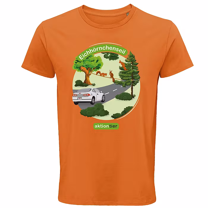 Unisex Rundhals T-Shirt – Motiv "Eichhörnchenseil" 