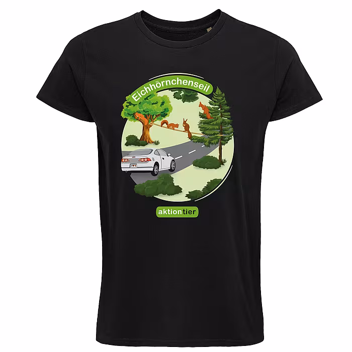 Unisex Rundhals T-Shirt – Motiv "Eichhörnchenseil" 