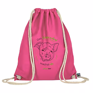 Turnbeutel – Motiv: "Den Unterschied machst du" – Farbe: "Pink"