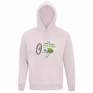 Hoodie – Motiv: "Megaphon" - Farbe: Pale Pink