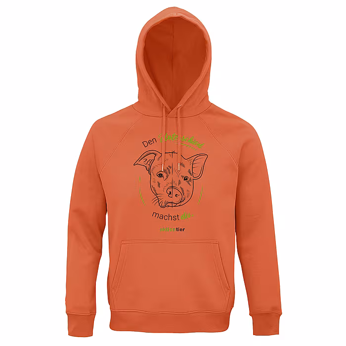 Hoodie – Motiv: "Den Unterschied machst du" - Farbe: Orange Hoodie – Motiv: "Den Unterschied machst du" - Farbe: Orange