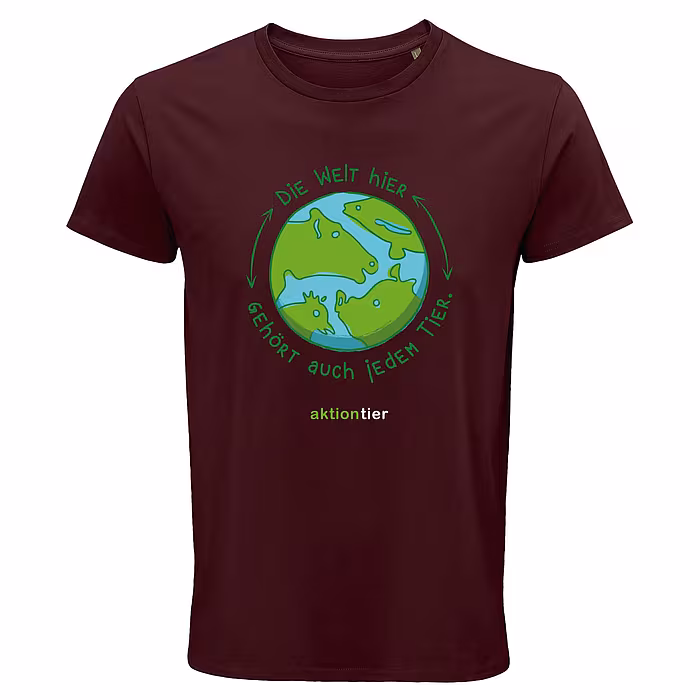 Unisex Rundhals T-Shirt – Motiv "Weltkugel"