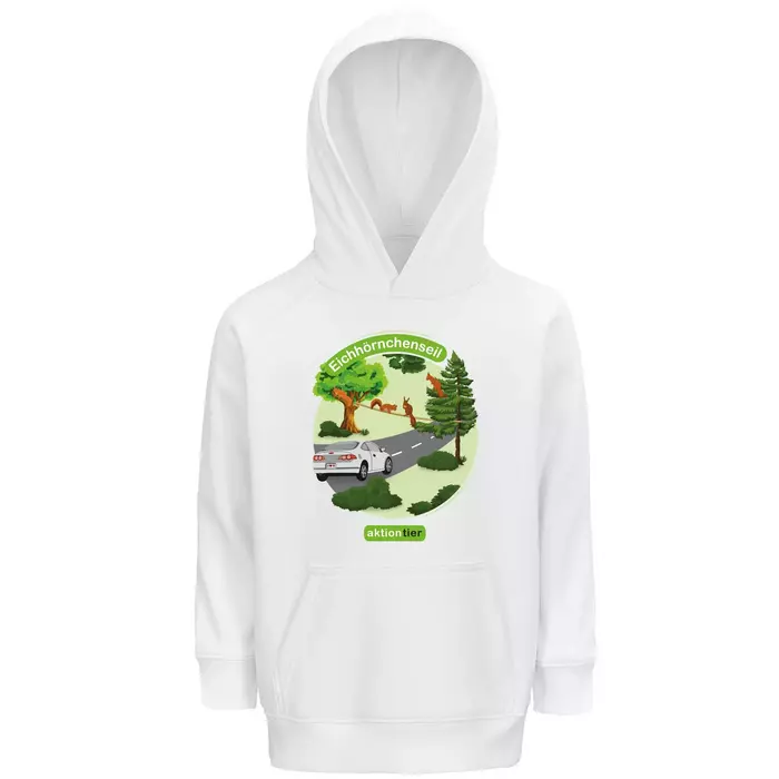 Sweatshirt mit Kapuze - Motiv "Eichhoernchenseil" - Farbe: "White" (102) Sweatshirt mit Kapuze - Motiv "Eichhoernchenseil" - Farbe: "White" (102)