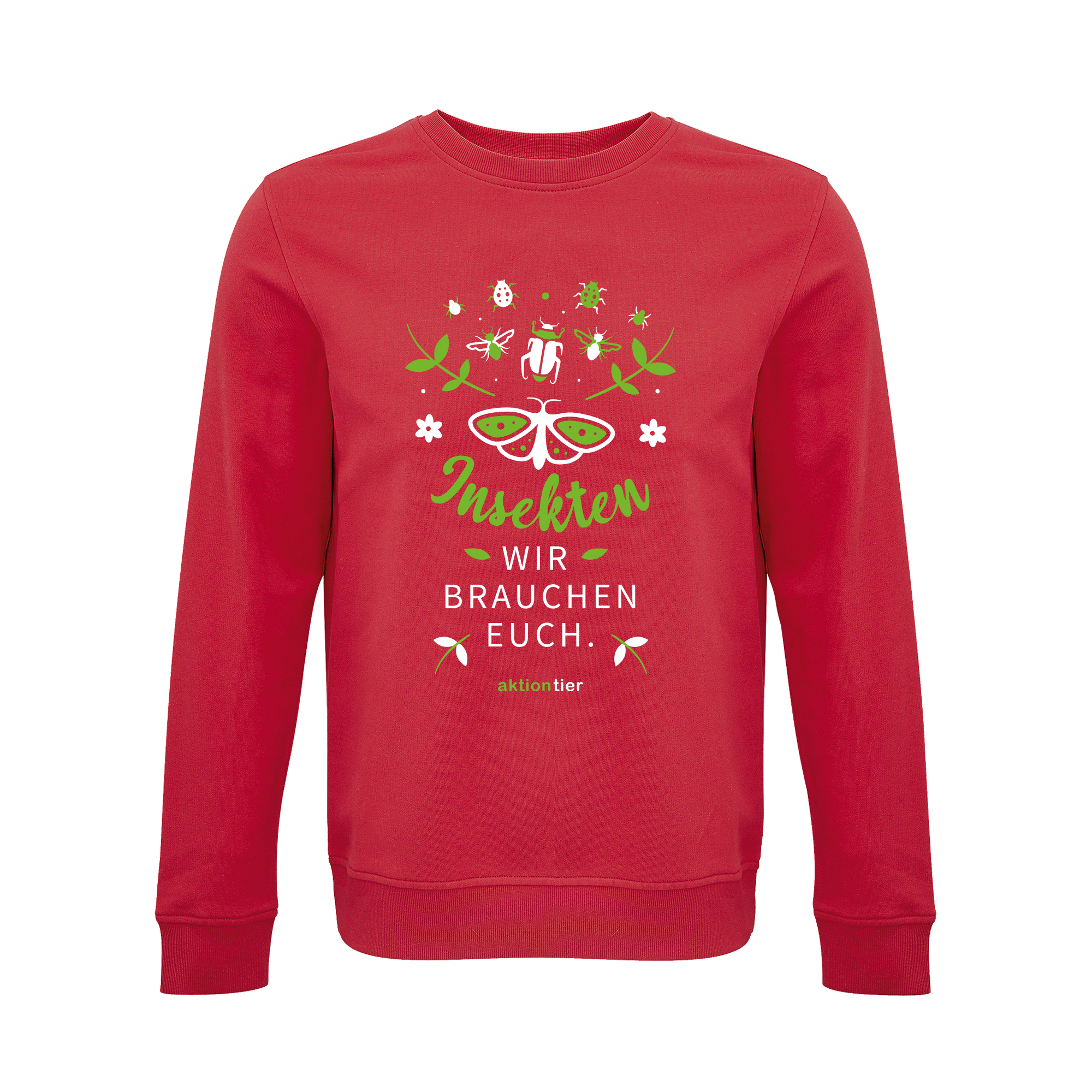 Unisex-Sweatshirt – Motiv "Insekten wir brauchen euch -Schmetterling"